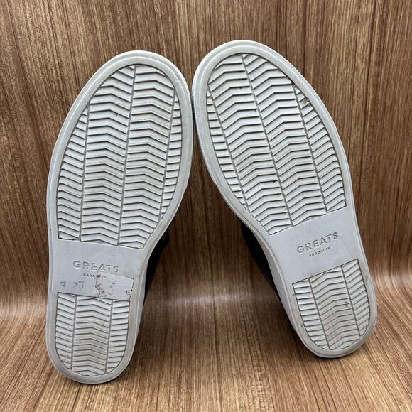 GREATS The Royal 2.0 Navy Leather Sneakers Men's Size 9.5 Made in Italy - Picture 6 of 8